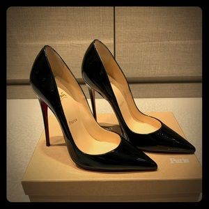 Christian Louboutin black patent Stilletos